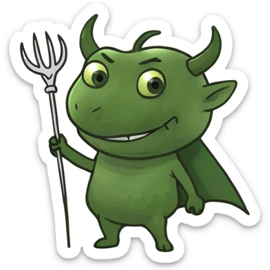 A little devil that’s a bit adorable sticker