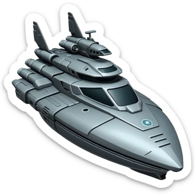 crea un emoji de la nave perseus de star citizen sticker