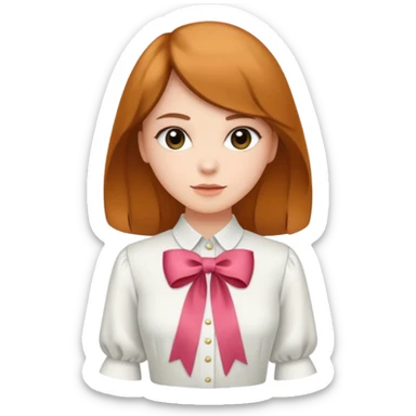 ehit blouse with ribbon sticker