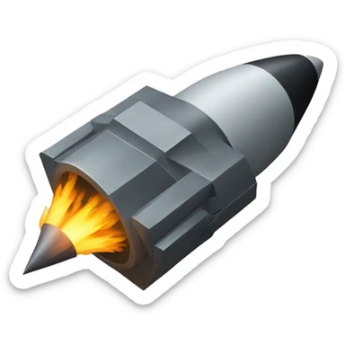 missile isometric sticker