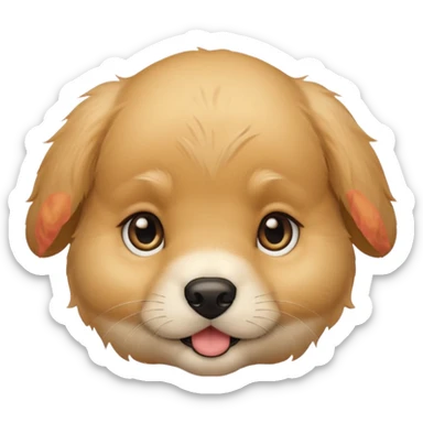 Golden Baby puppy face 🐶 sticker