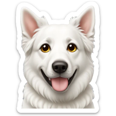 White Swiss Sheppard sticker