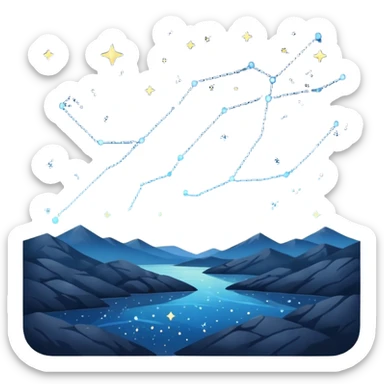 Starry Sky:  sticker