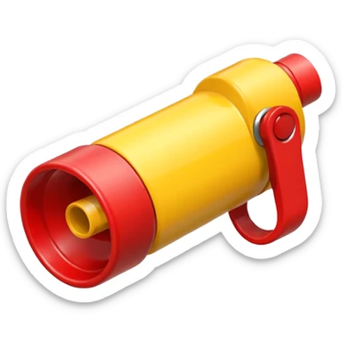 A create a whistlewith tvk image and colour with the colour first red and in center yellow and then red  sticker