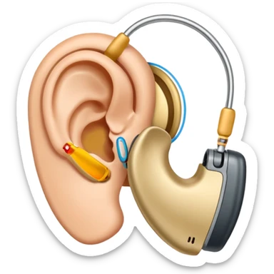 hearing aid sticker