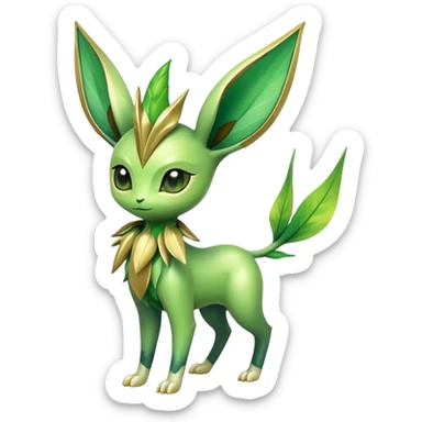 Shiny Exotic Bayleaf-Celebi-Leafeon-Hybrid-Creature sticker
