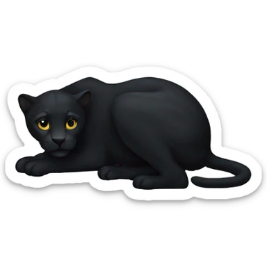 panthere noir sticker