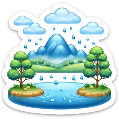 humid weather landskape imag humid more humid add draps falling sticker