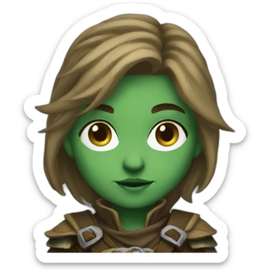 female halfling rogue sticker