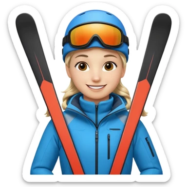 Ski Instructor. sticker