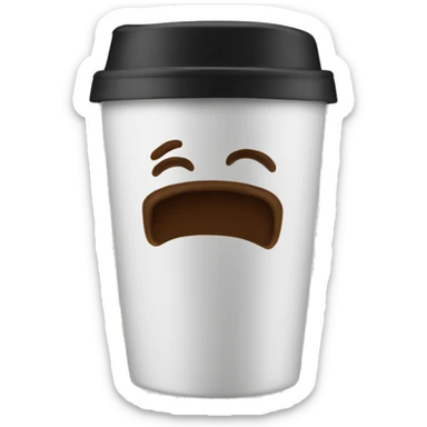 coffee cup to go sticker