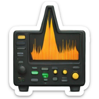 Oscilloscope  sticker