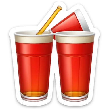 Generami l’emoji di un bicchiere da beer pong sticker