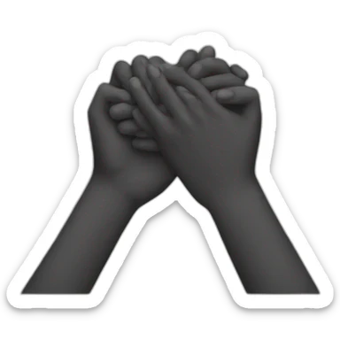 Holding hands sticker