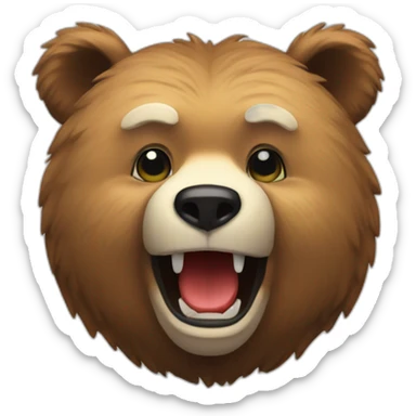 Bear approving token sticker