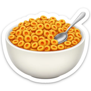 Cereal orange Flavour sticker