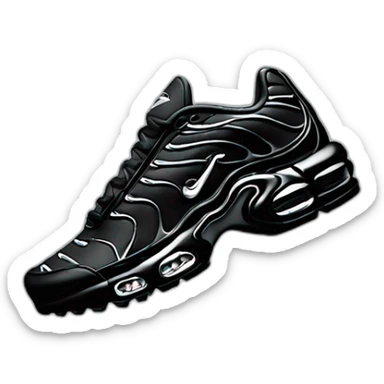 3D nike tn black sticker