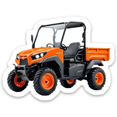 Farm Utility Vehicle (UTV) - Kubota RTV-XG850 (Model Year: 2021) (Iconic colour: Orange) sticker
