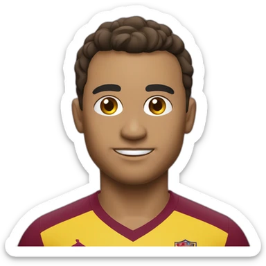 Futbolista venezolano con la camiseta vinotinto sticker