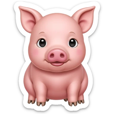 Ein süßes schweinchen sticker