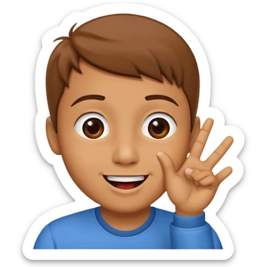 i want dudu to send a kiss with his left hand sticker