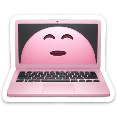 pastel pink laptop sticker