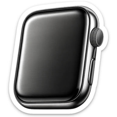 black apple watch sticker