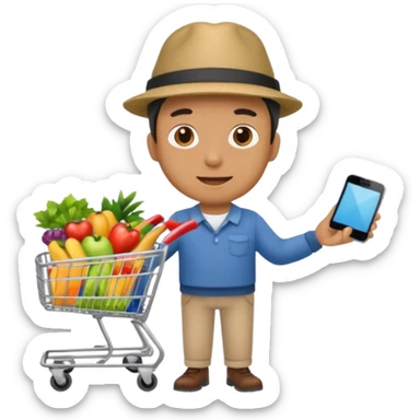 Homme caddie sticker