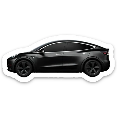 Tesla model y black sticker
