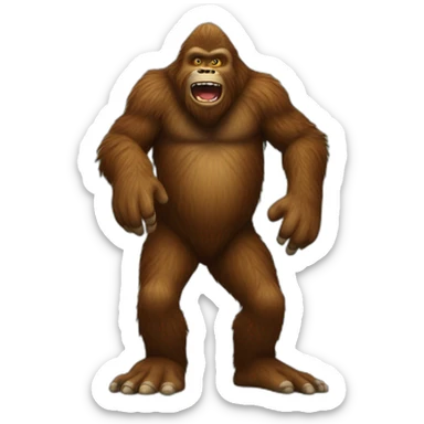 3 legged bigfoot sticker