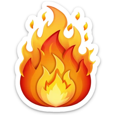Fire sticker