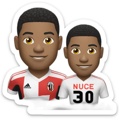 mbappé qui joue a l'OGC NICE sticker