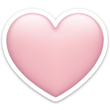 Light pink heart  sticker