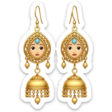 Jhumka single emoji sticker