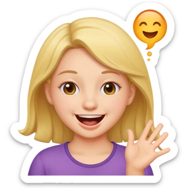 A girl is farting sticker