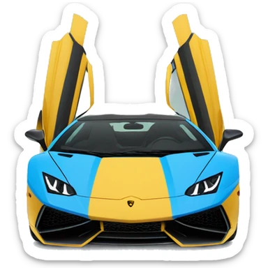 Lamborghini, Blau sticker