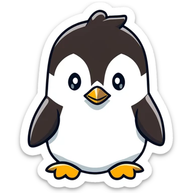 penguin sticker
