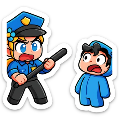 Extract all the person characters from the image, remove the background and any objects, and place each character on a transparent background. Maintain the original Minecraft cartoon style and appearance. sticker