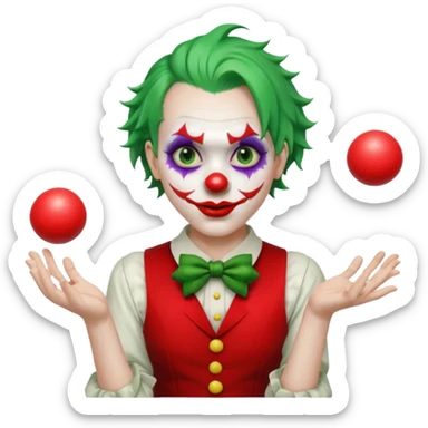joker  Juggling Balls sticker