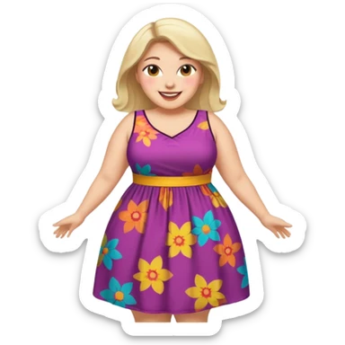 Prohibido gorda sticker