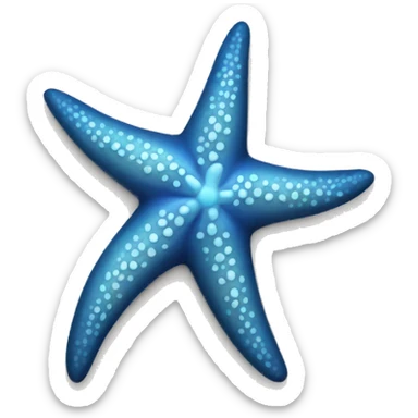 blue starfish sticker