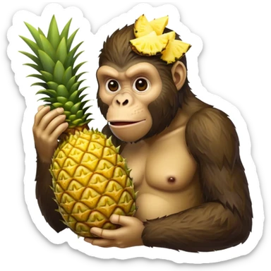 Ape pineapple  sticker