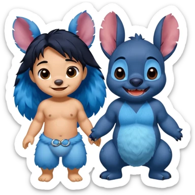 Lilo and stitch make stitch cute cuter make it look relaistic sticker