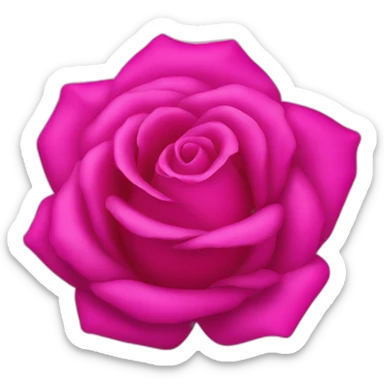 iPhone rose fuchsia sticker