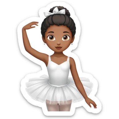 black girl ballerina  sticker