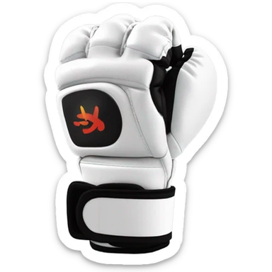 martial arts fighting glove sticker