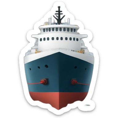 A ship that transports ships sticker