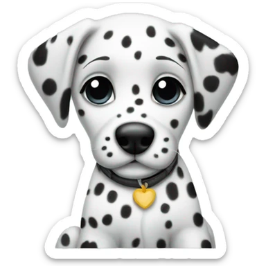 Dalmatian puppy sticker