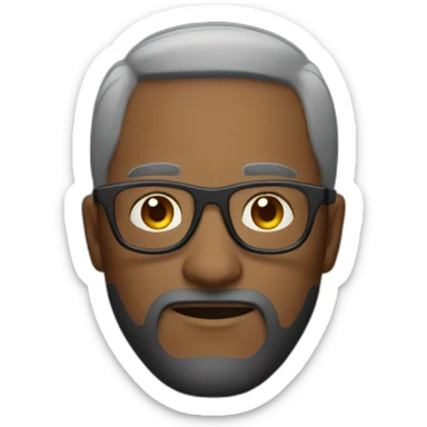 homem 45 anos de oculos sticker