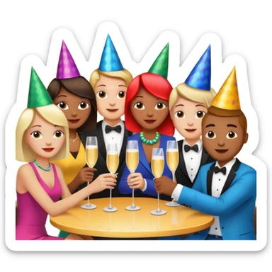 party clubbing at a bar nightlife sticker